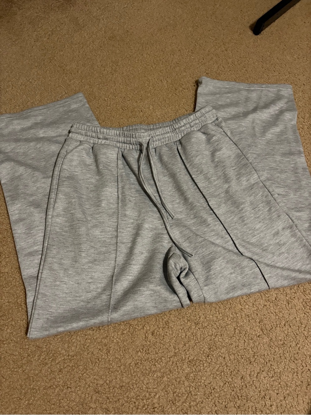 Women's Gray Wide-Leg Sweats